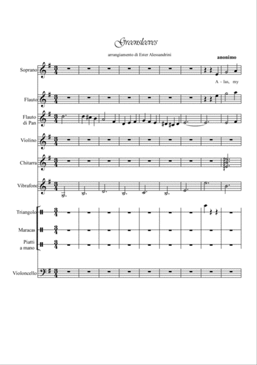 Greenleaves Greenleaves Large Ensemble scores gallery preview page 1