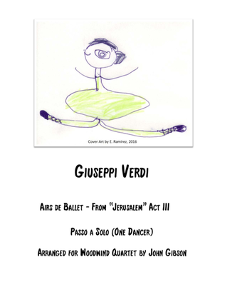 Book cover for Verdi - Ballet Music for flexible woodwind quartet (Jerusalem, Act III - Passo a Solo)