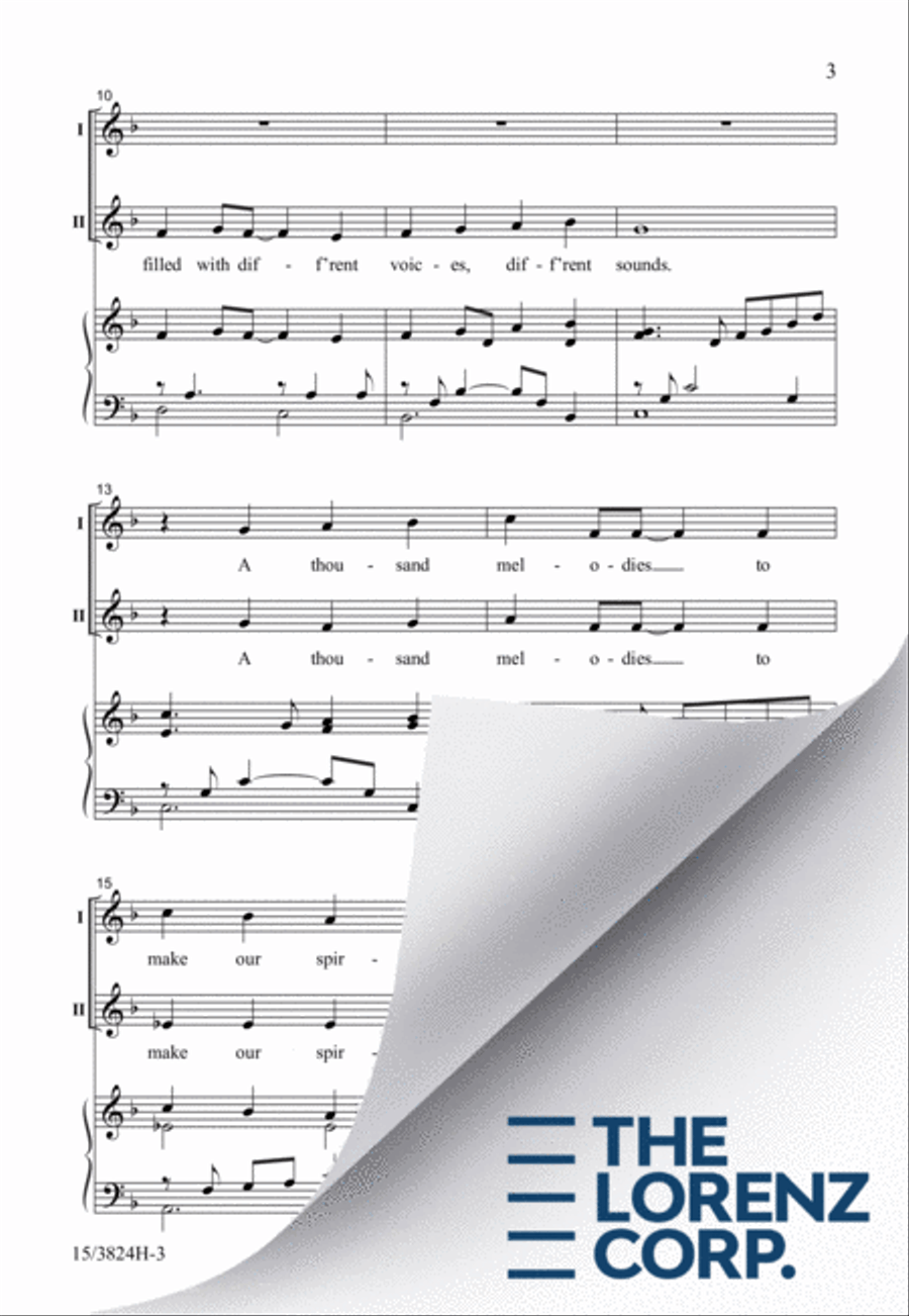 A World of Music 2-Part scores gallery preview page 4