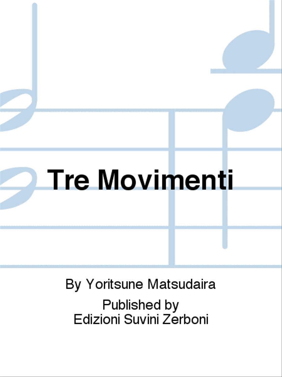 Tre Movimenti Orchestra scores gallery preview page 1