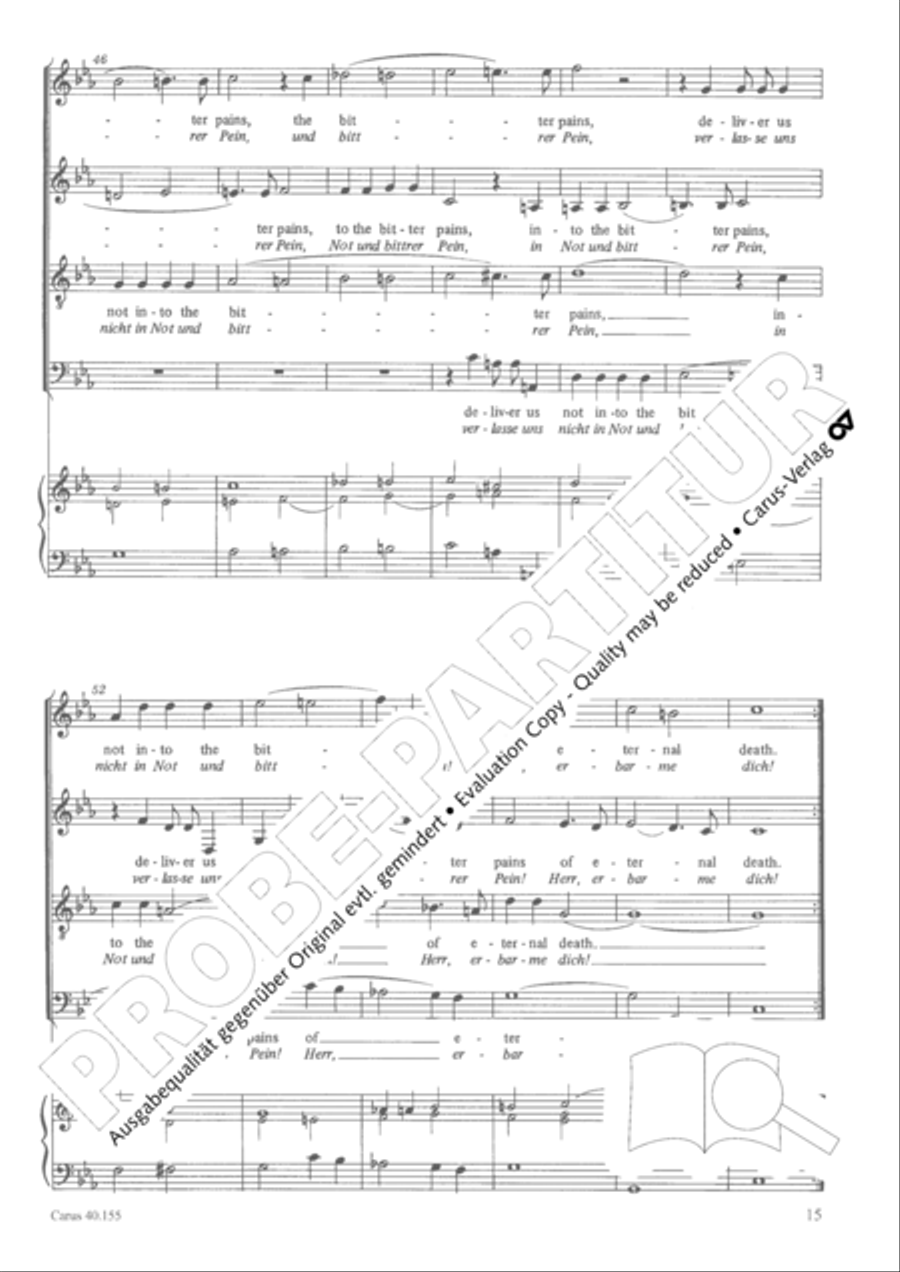 Funeral music of Queen Mary 4-Part scores gallery preview page 16