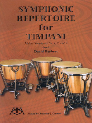 Book cover for Symphonic Repertoire for Timpani - Mahler Symphonies 1-3