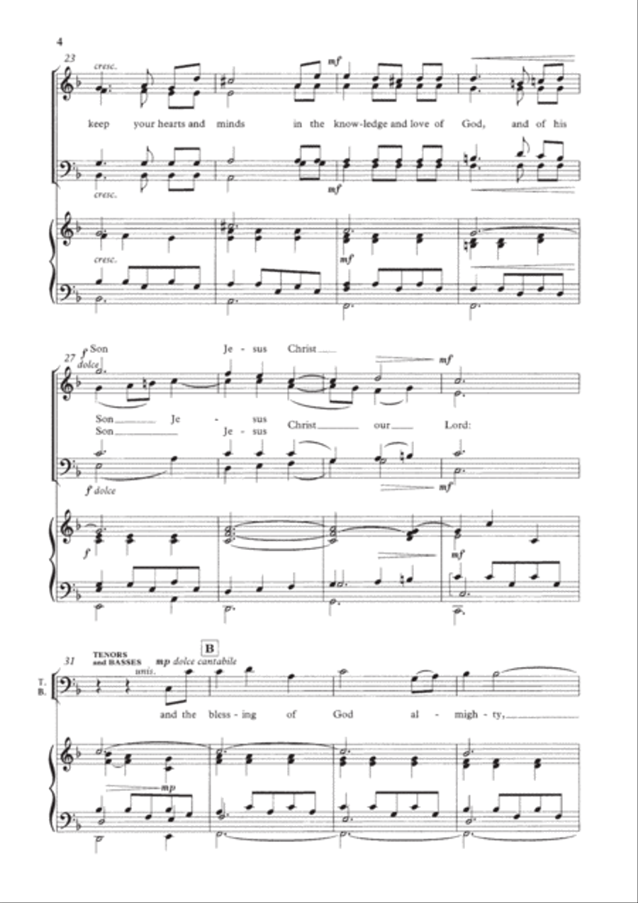 The Peace of God 4-Part scores gallery preview page 4