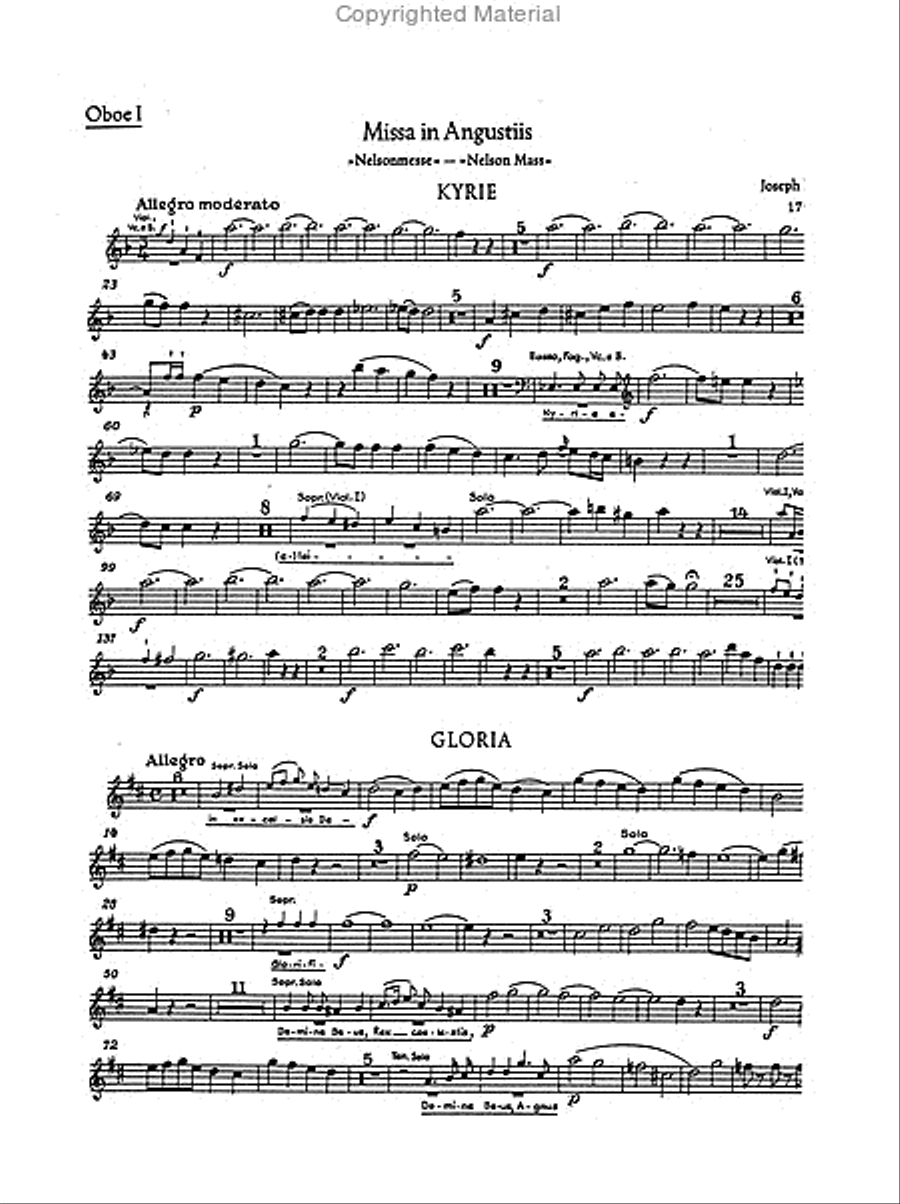 Missa in angustiis Hob.XXII:11 'Nelson Mass' Bassoon scores gallery preview page 4