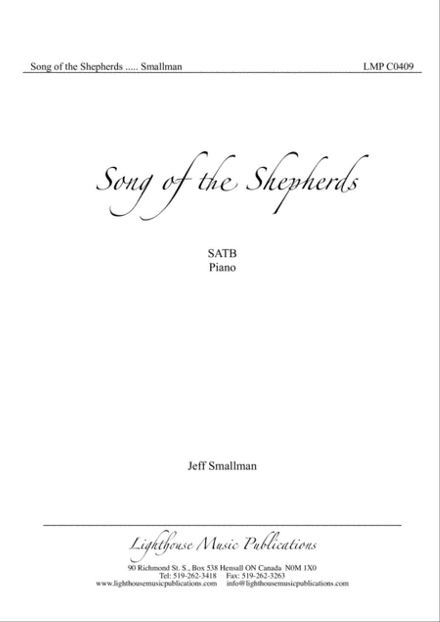 Song of the Shepherds 4-Part scores gallery preview page 2