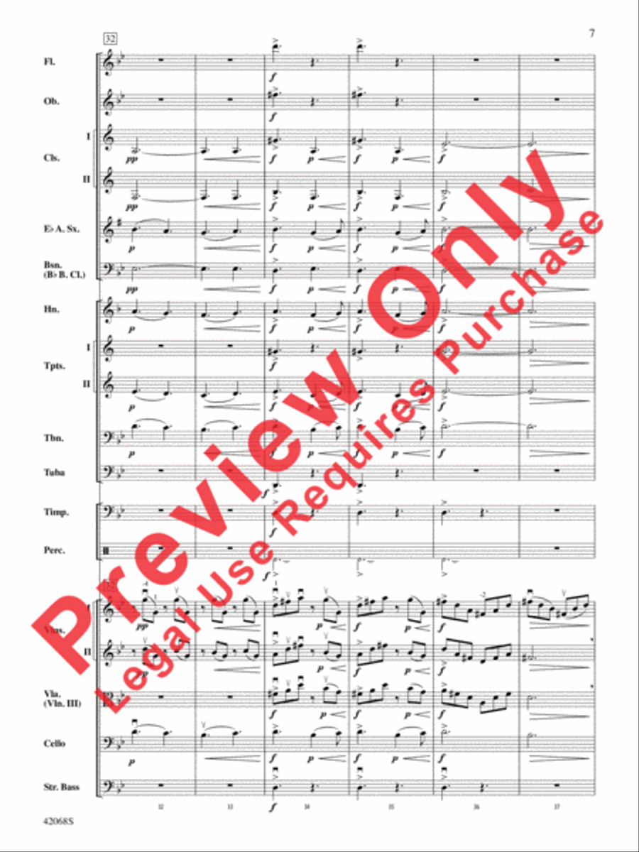 Peer Gynt Suite Selections Full Orchestra scores gallery preview page 8
