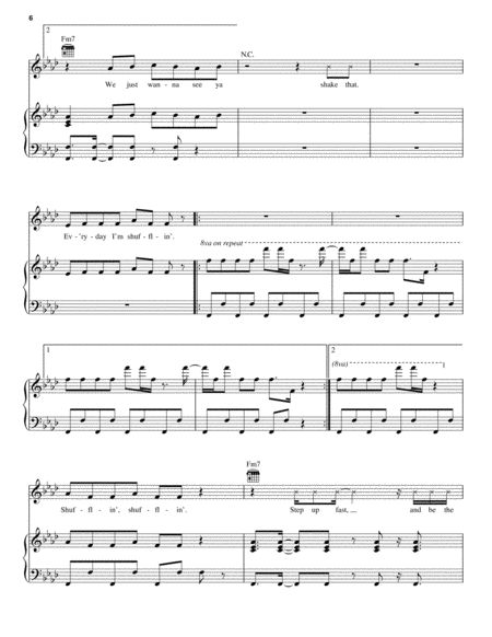 Party Rock Anthem Piano, Vocal, Guitar - Digital Sheet Music