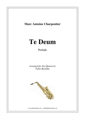 Te Deum - Prelude for Sax Quartet