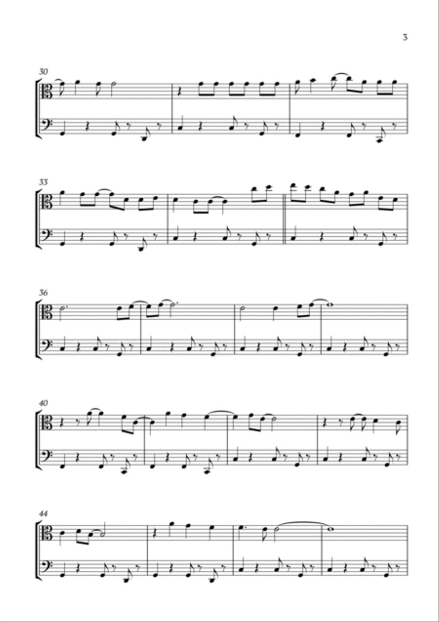 Kiss The Girl String Duet scores gallery preview page 3