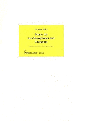 Music for two Saxophones and Orchestra (12')