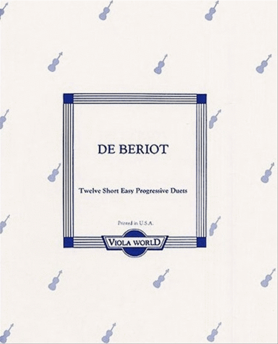Beriot - 12 Short Easy Progressive Duets 2 Violas String Duet scores gallery preview page 1