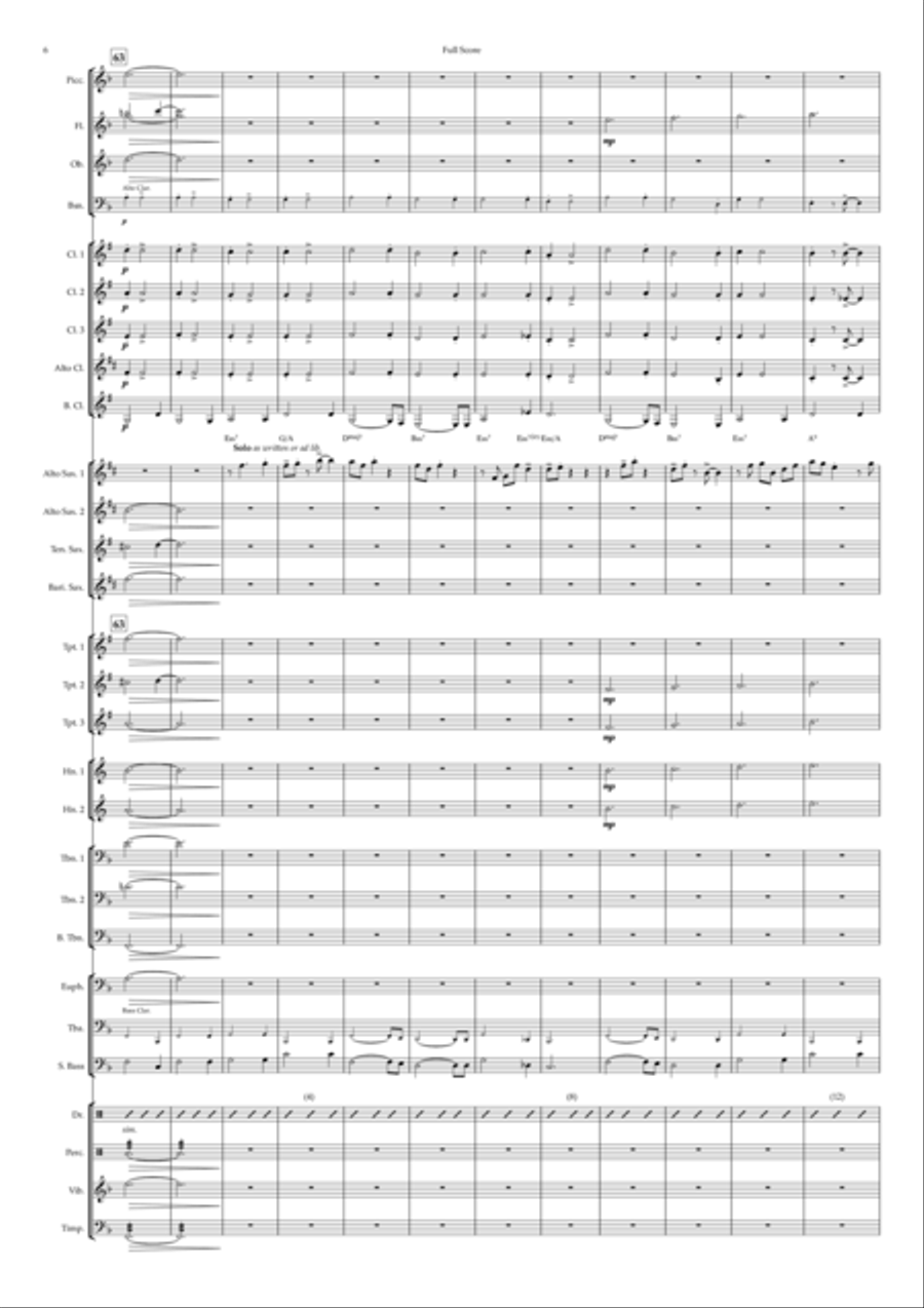 The Christmas Waltz Concert Band scores gallery preview page 6