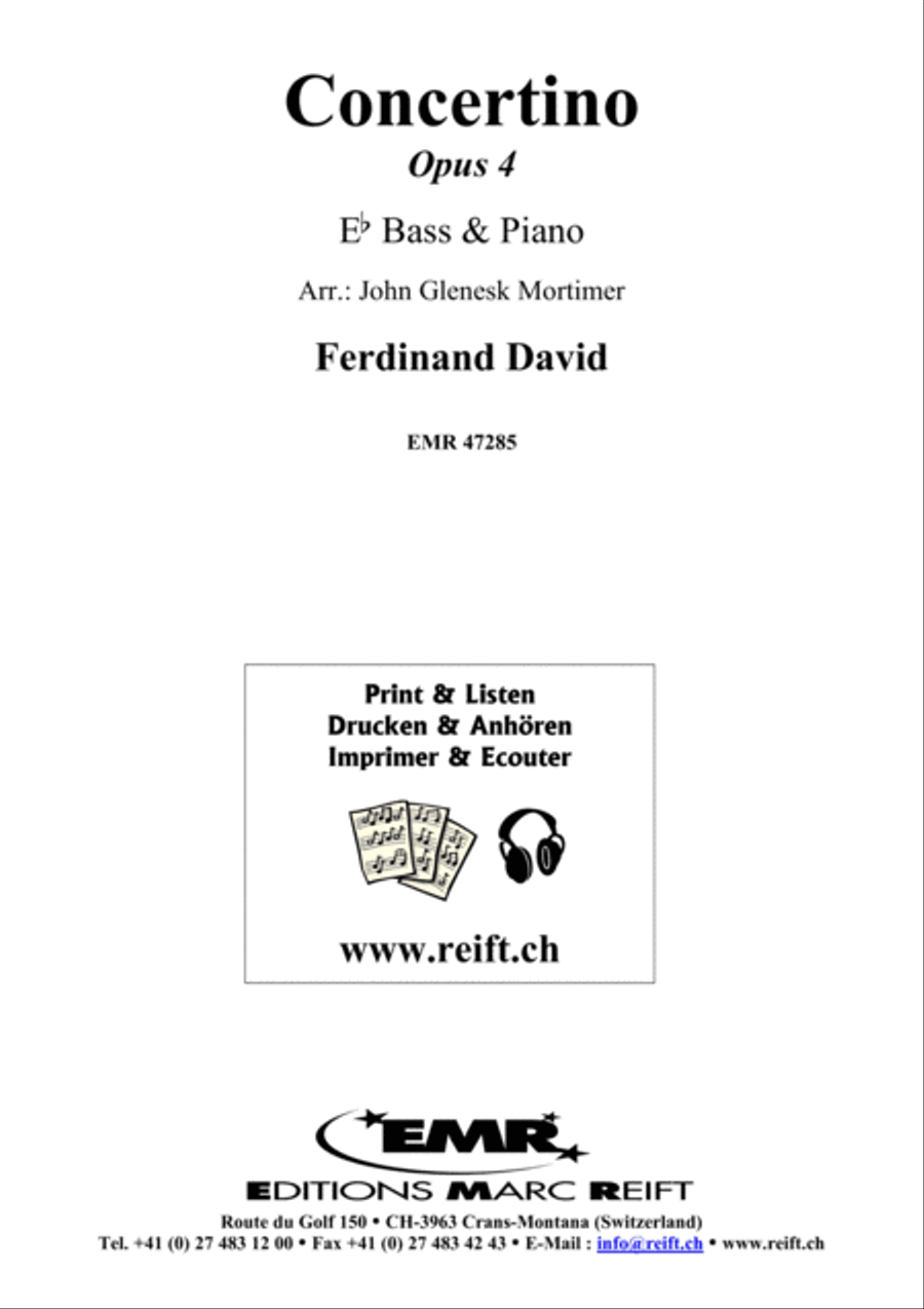 Concertino Concertino Piano Accompaniment scores gallery preview page 1