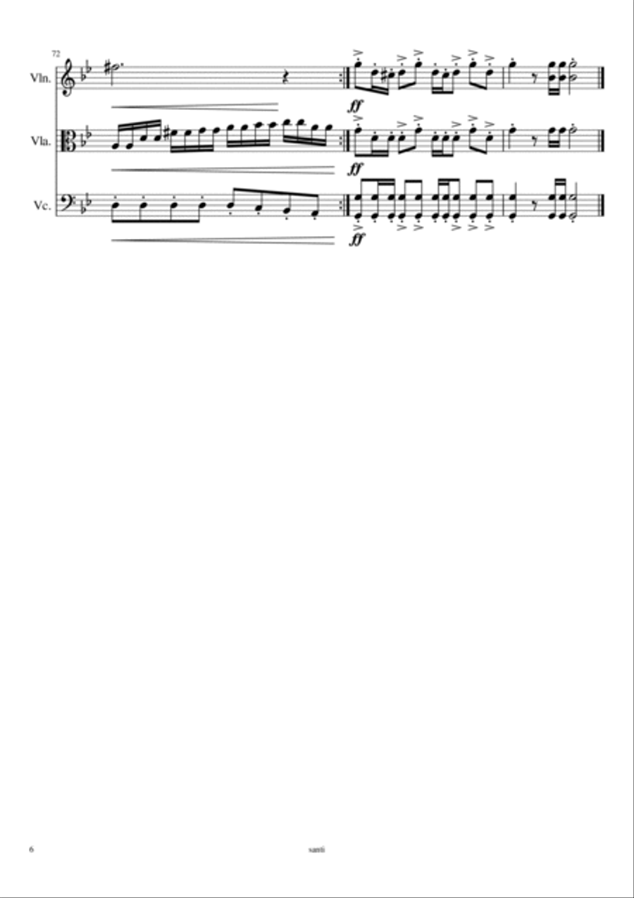 B Rossette String Trio scores gallery preview page 6
