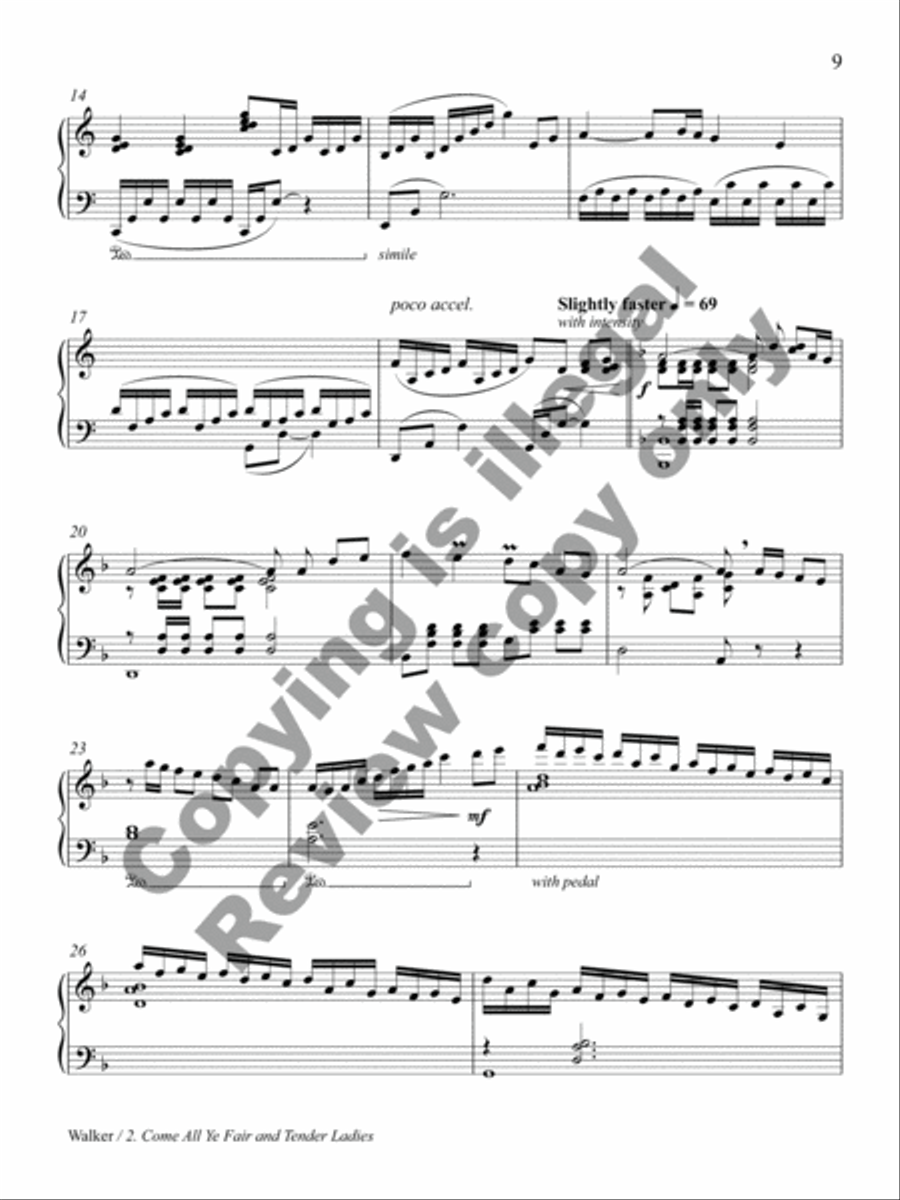 Shady Grove: and Other Songs from the Appalachian Mountains Piano Solo scores gallery preview page 17