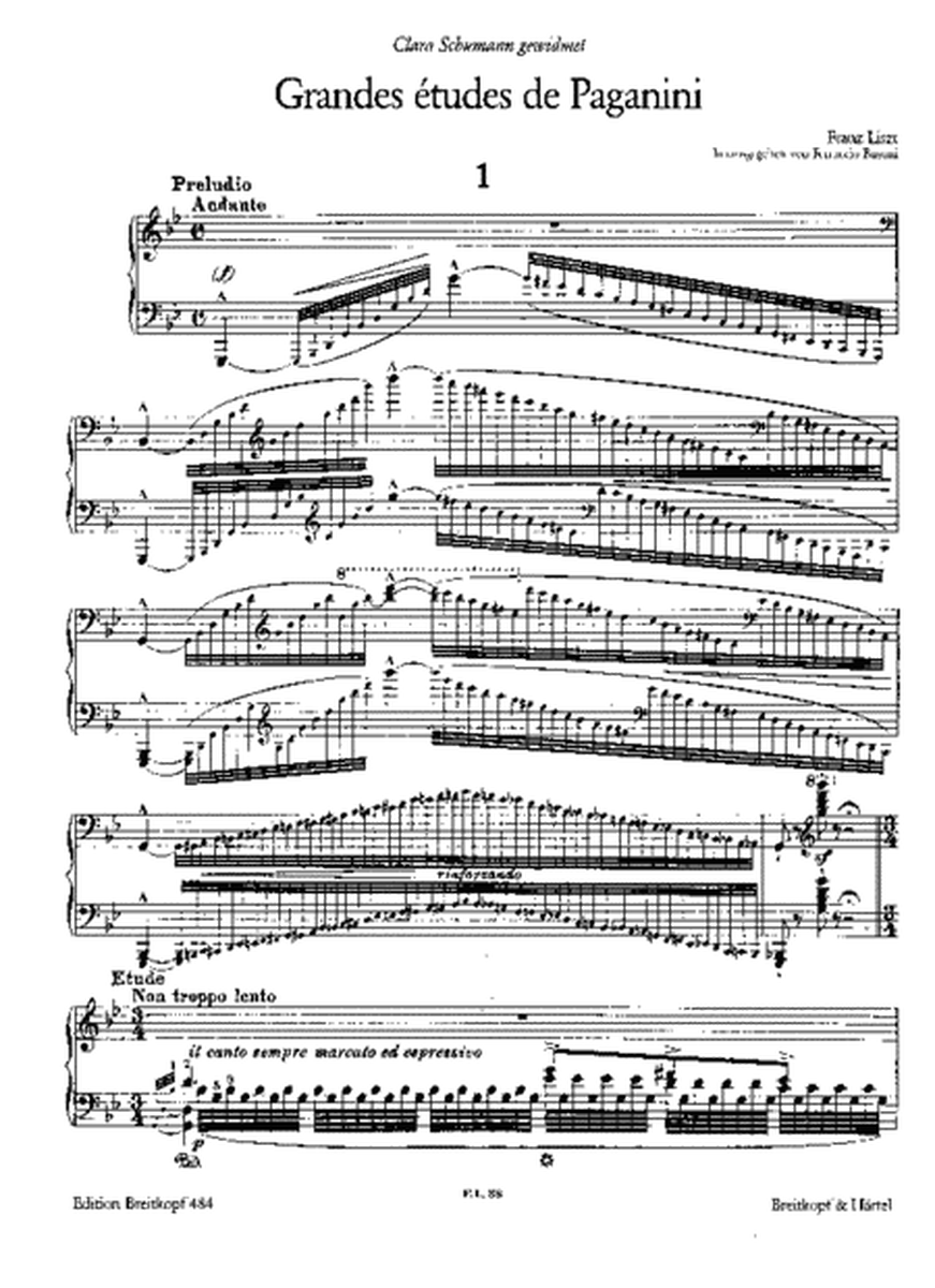 Grandes etudes de Paganini