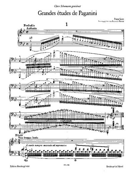 Grandes etudes de Paganini