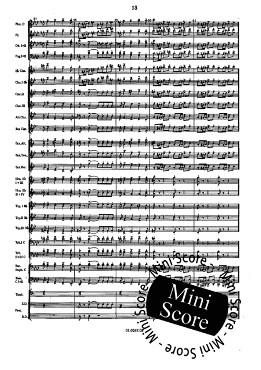 Vespri Siciliani Concert Band scores gallery preview page 17