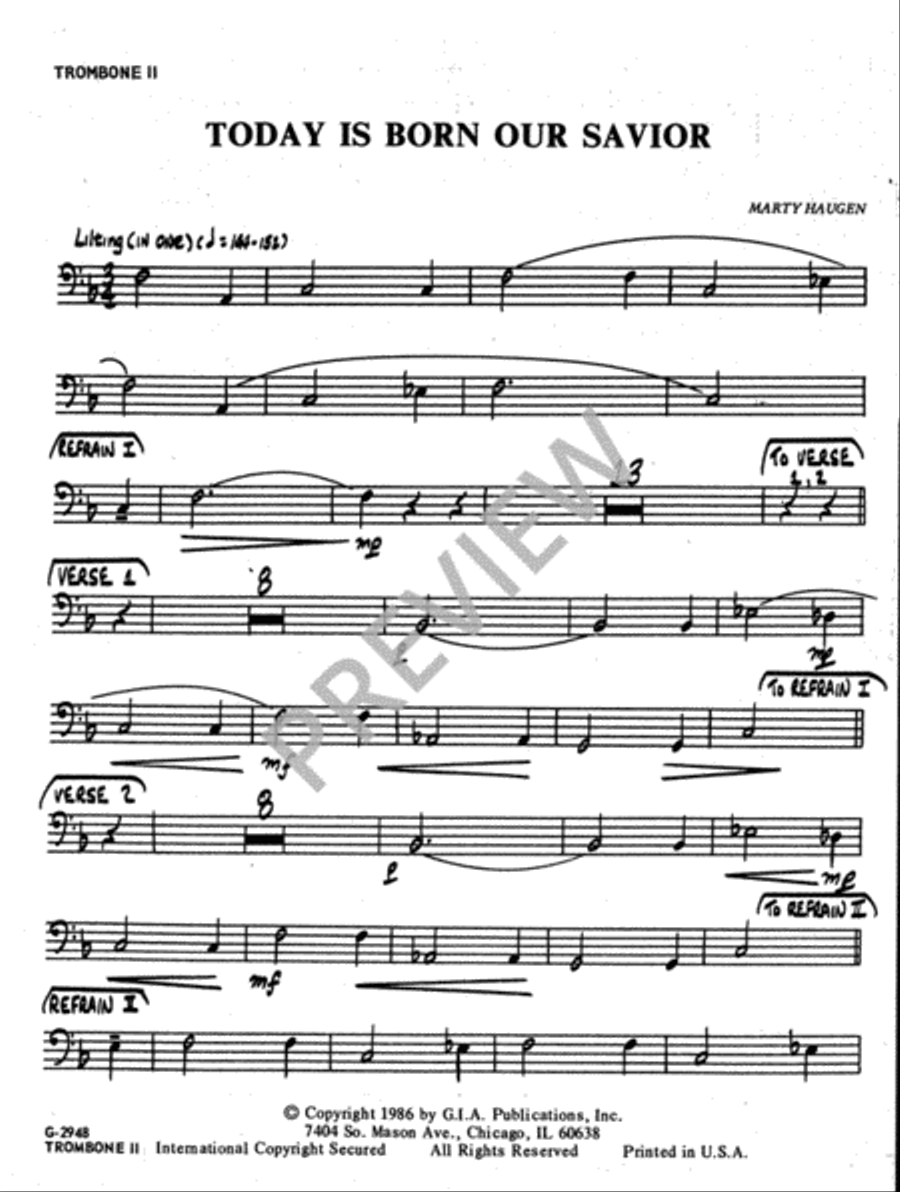 Today Is Born Our Savior - Instrument edition Handbell Choir scores gallery preview page 8