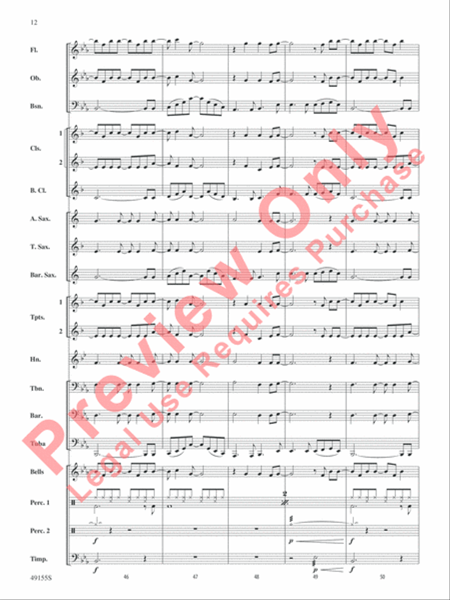 Time After Time Concert Band scores gallery preview page 13