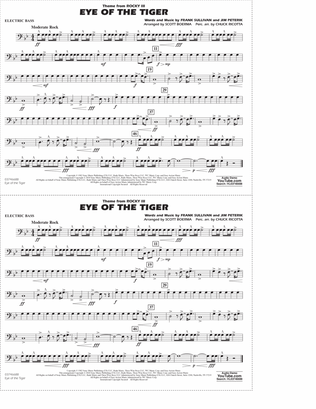 Eye Of The Tiger (arr. Scott Boerma) - Electric Bass