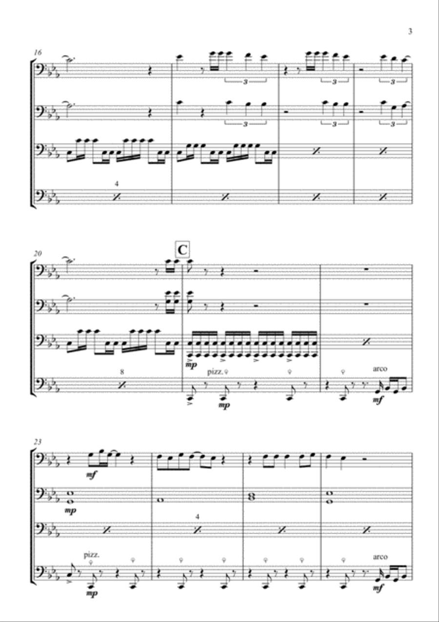 Eye Of The Tiger String Quartet scores gallery preview page 5