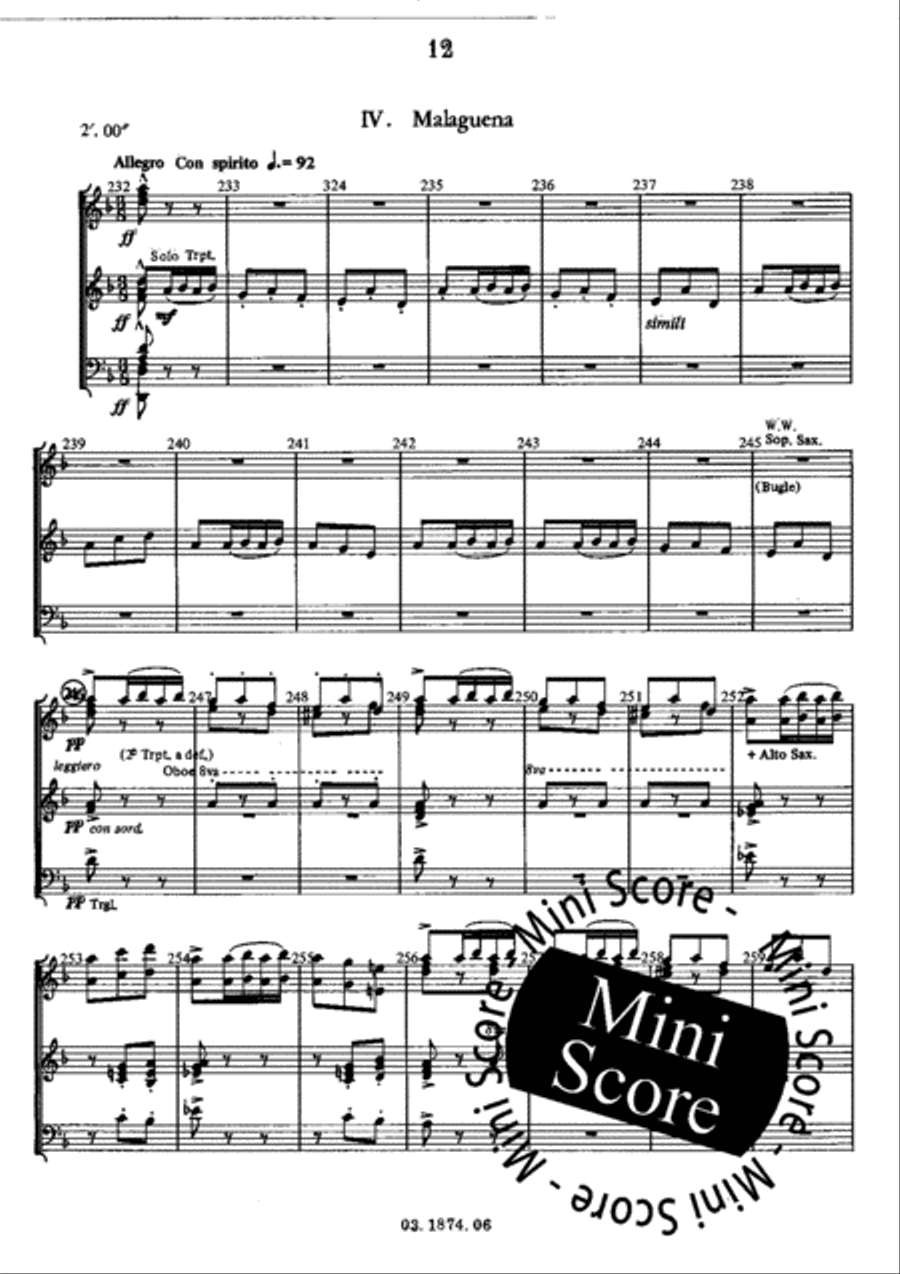 Tapas de Cocina Concert Band scores gallery preview page 16