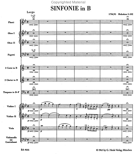 London Symphony, No. 10 B flat major Hob.I:102