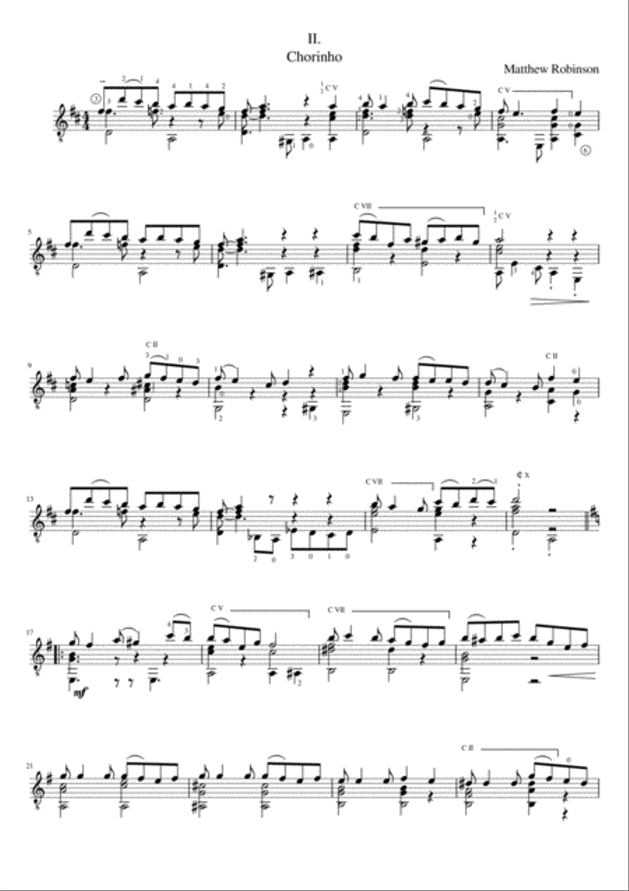 South American Dances Classical Guitar scores gallery preview page 6