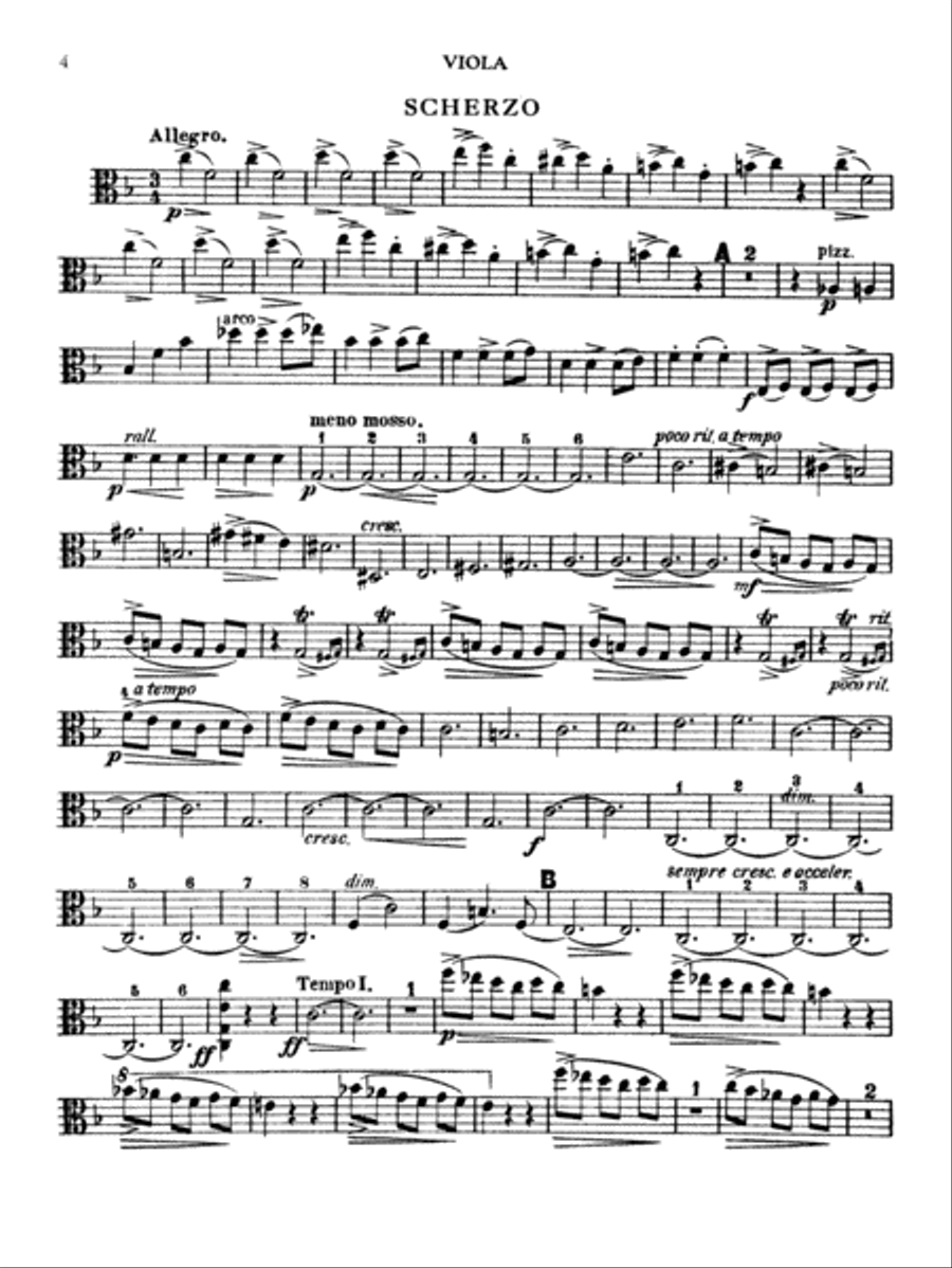 Borodin: String Quartet No. 2 in D Major String Quartet scores gallery preview page 4