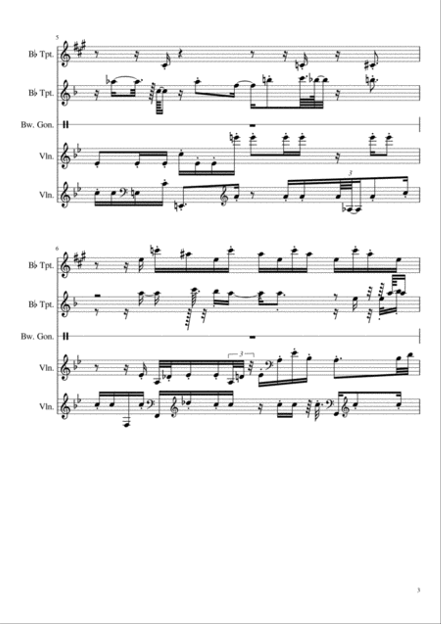 Tramp ii Small Ensemble scores gallery preview page 3