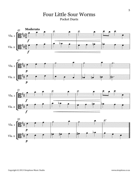 Strepitoso Violin Method - Pocket Duets, for 2 violas