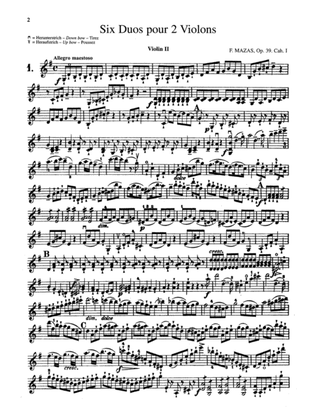 Mazas: Six Duets, Op. 39 - Duet No. 1 (Violin II)