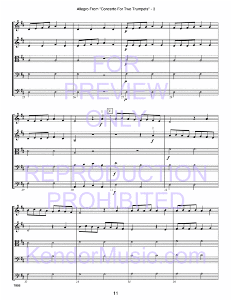 Kendor Concert Favorites, Volume 2 - 3rd Violin (Viola T.C.) Viola scores gallery preview page 16