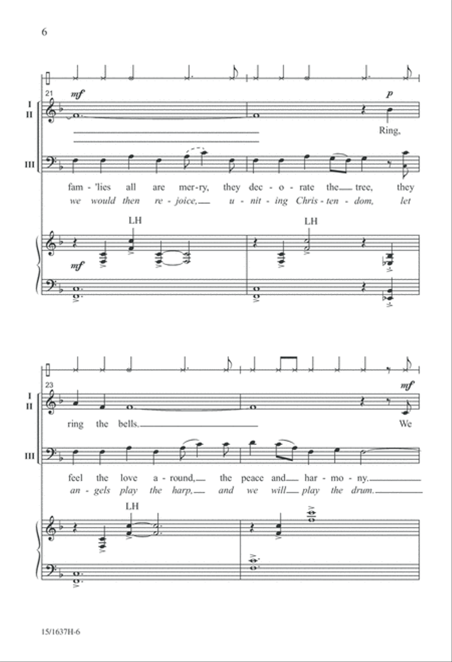 Irish Carol 3-Part scores gallery preview page 6