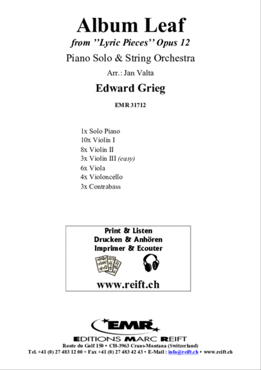 Album Leaf Album Leaf String Orchestra scores gallery preview page 2