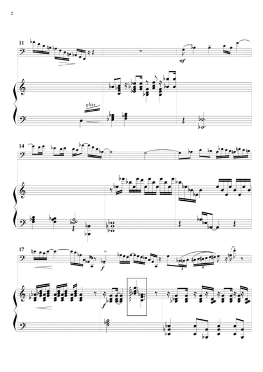 Op. 45: Konzert fur Fagott und Harfe Bassoon Solo scores gallery preview page 4