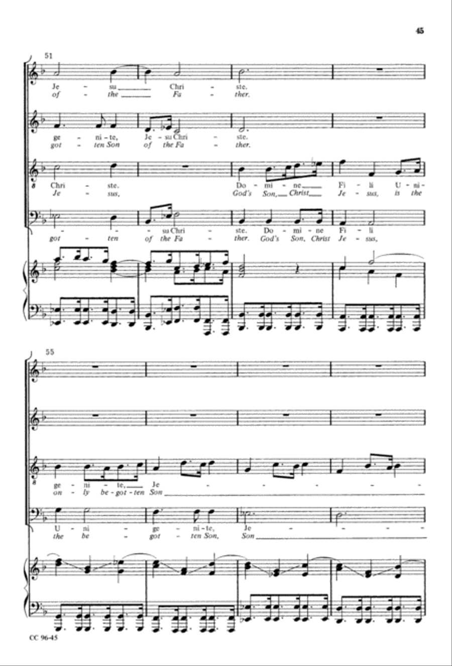 Gloria 4-Part scores gallery preview page 46