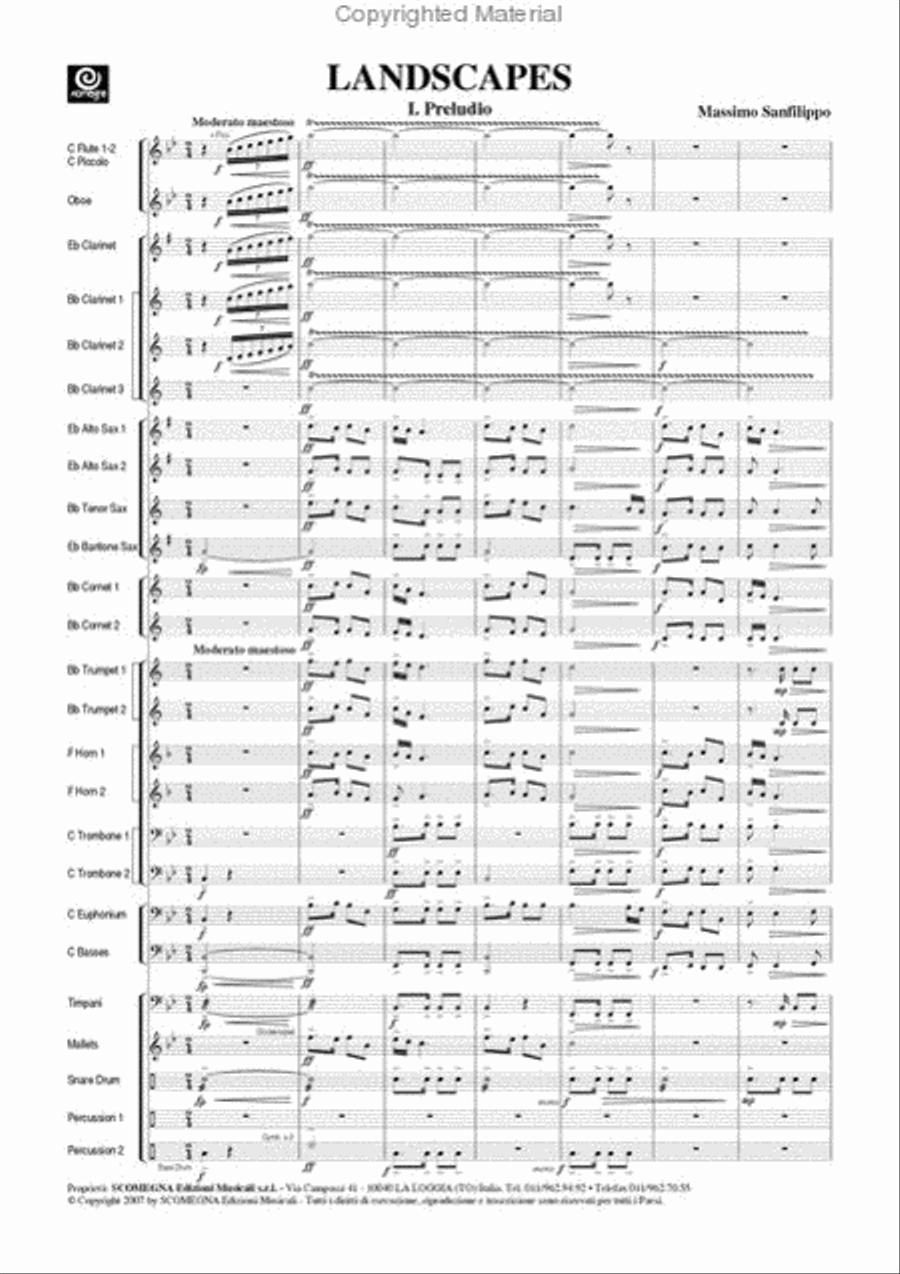 Landscapes Concert Band scores gallery preview page 3