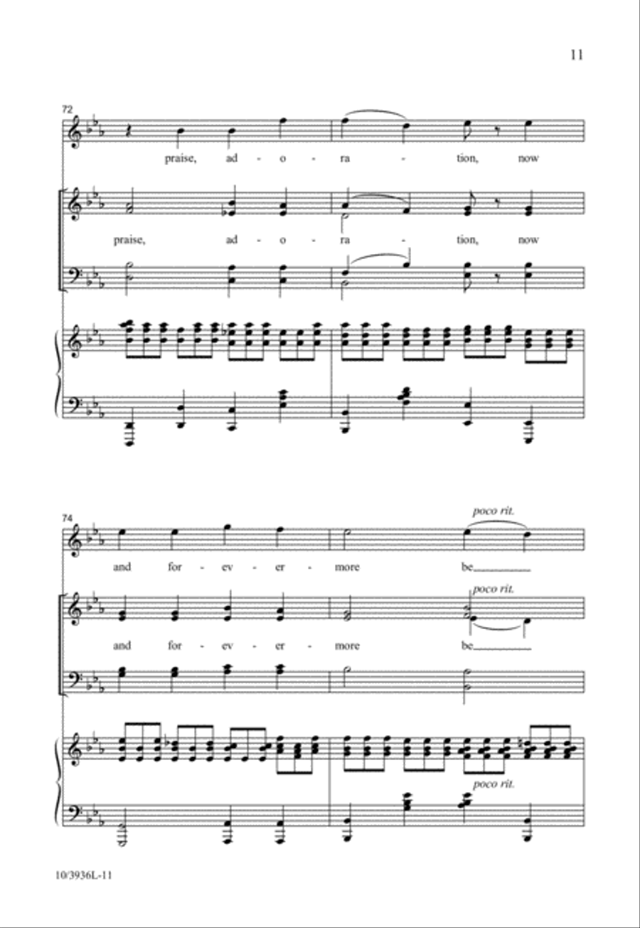 Fairest Lord Jesus 4-Part scores gallery preview page 12