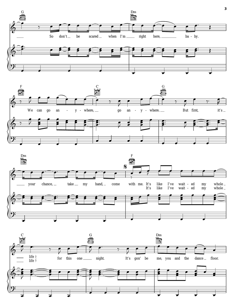 Forever Piano, Vocal, Guitar scores gallery preview page 3
