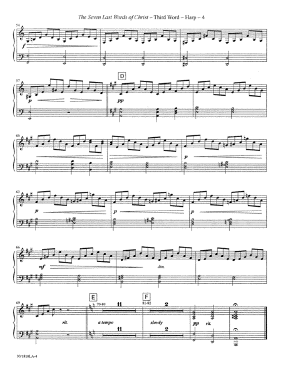The Seven Last Words of Christ - Harp Choir scores gallery preview page 5