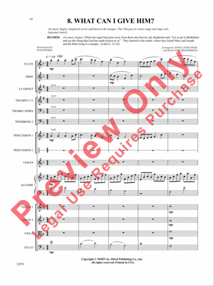 A Christmas Carol (Instrumental Parts) Choir scores gallery preview page 63