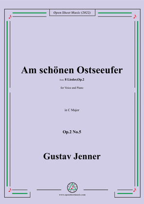 Book cover for Jenner-Am schönen Ostseeufer,in C Major,Op.2 No.5