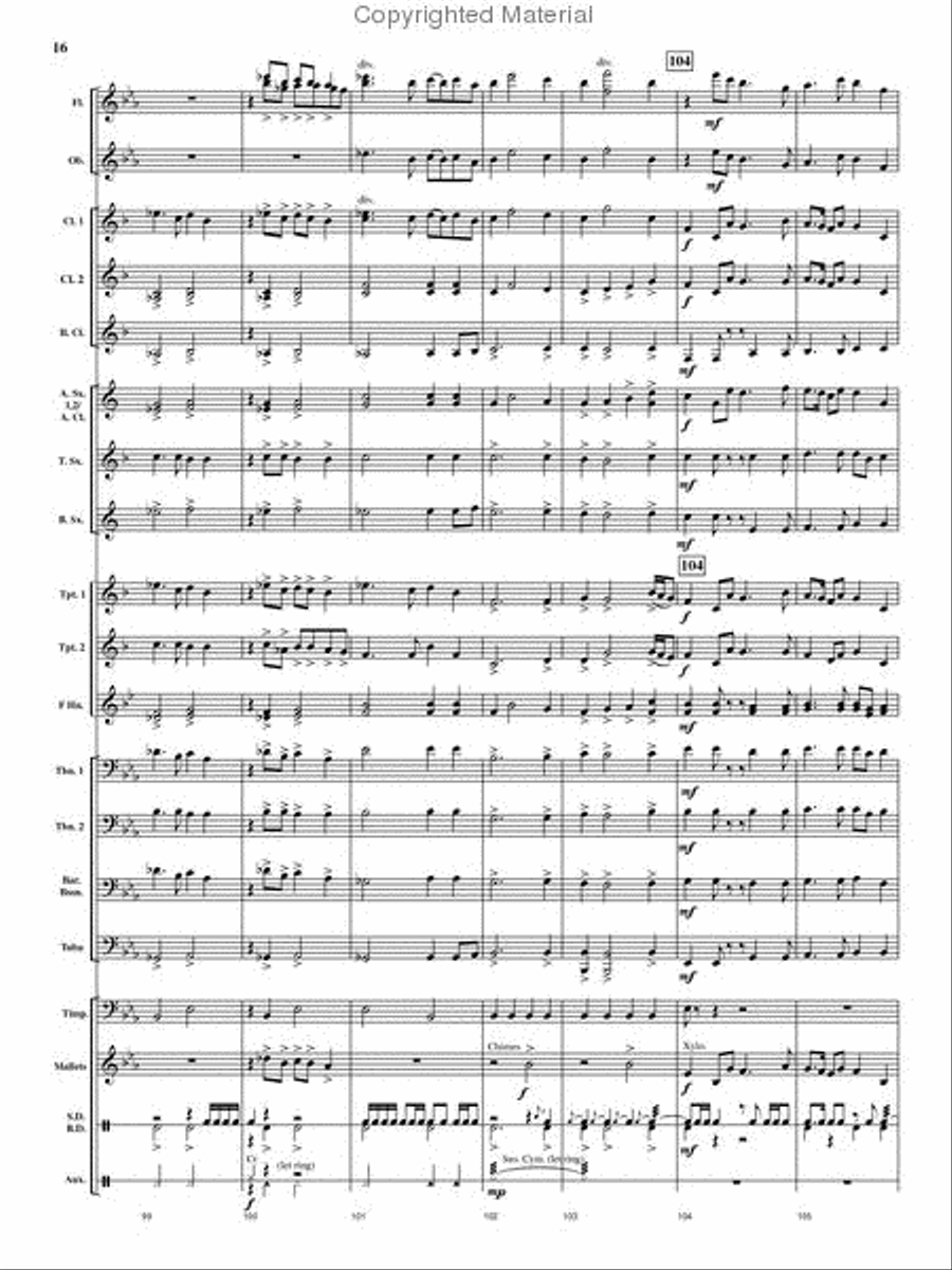 Cedar Creek Sketches Cedar Creek Sketches Concert Band scores gallery preview page 15