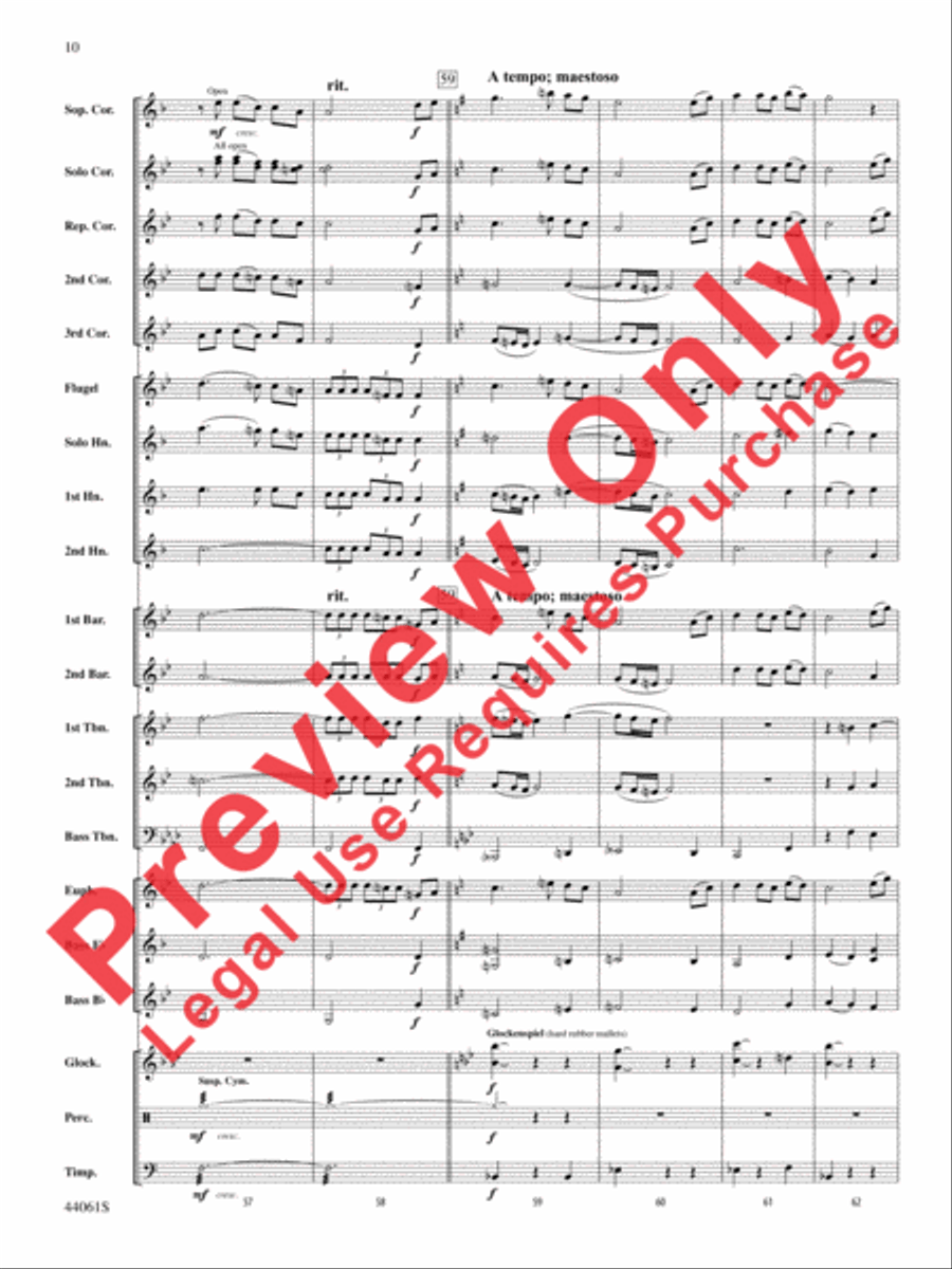 Alone Yet Not Alone (from Alone Yet Not Alone) Concert Band scores gallery preview page 11