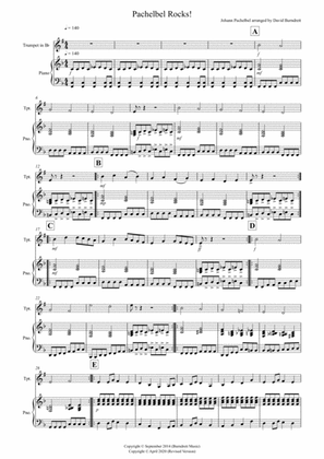 Pachelbel Rocks! for Trumpet and Piano
