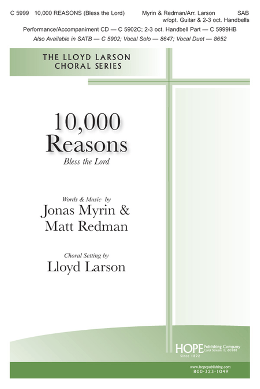 10,000 Reasons (Bless the Lord) 4-Part scores gallery preview page 1