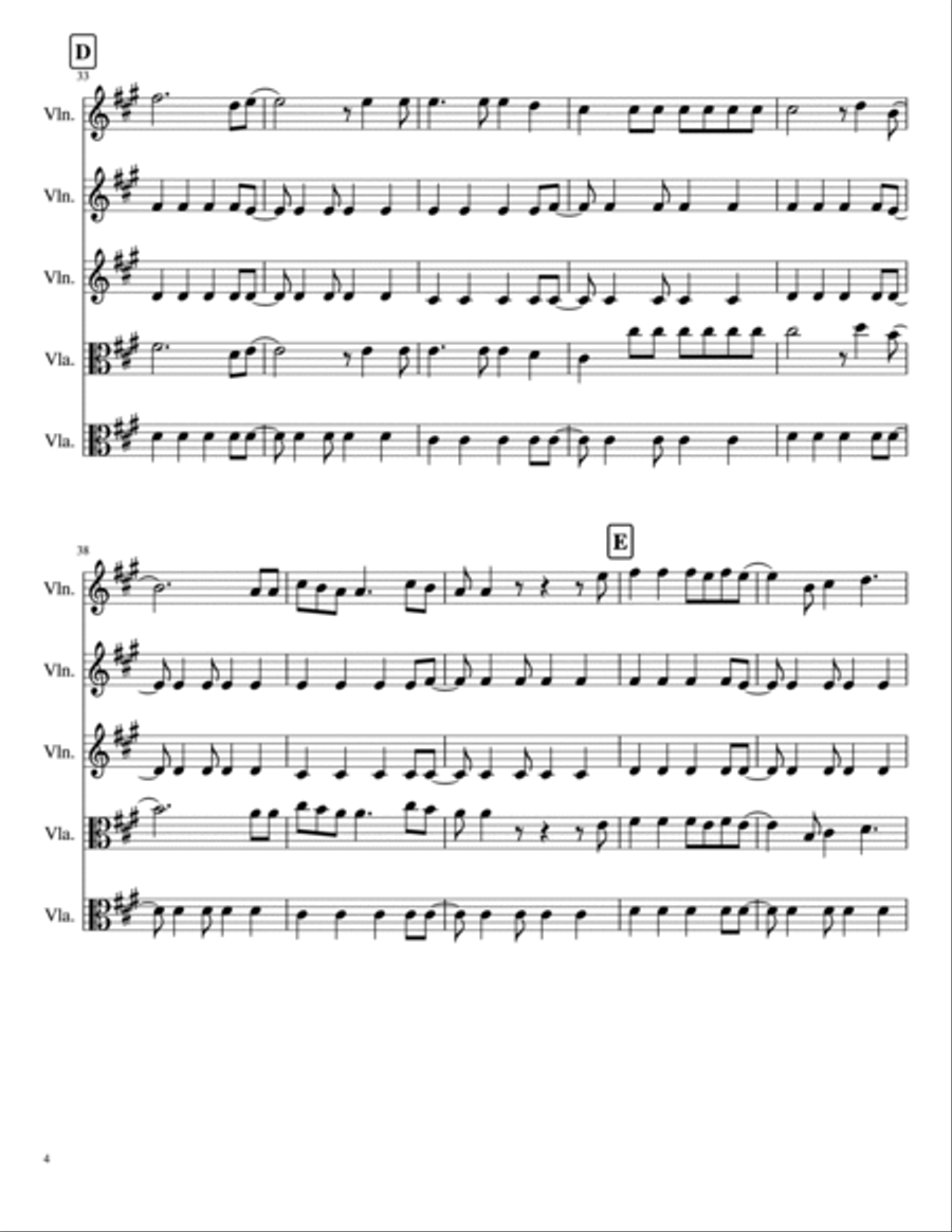 Viva La Vida String Trio scores gallery preview page 4