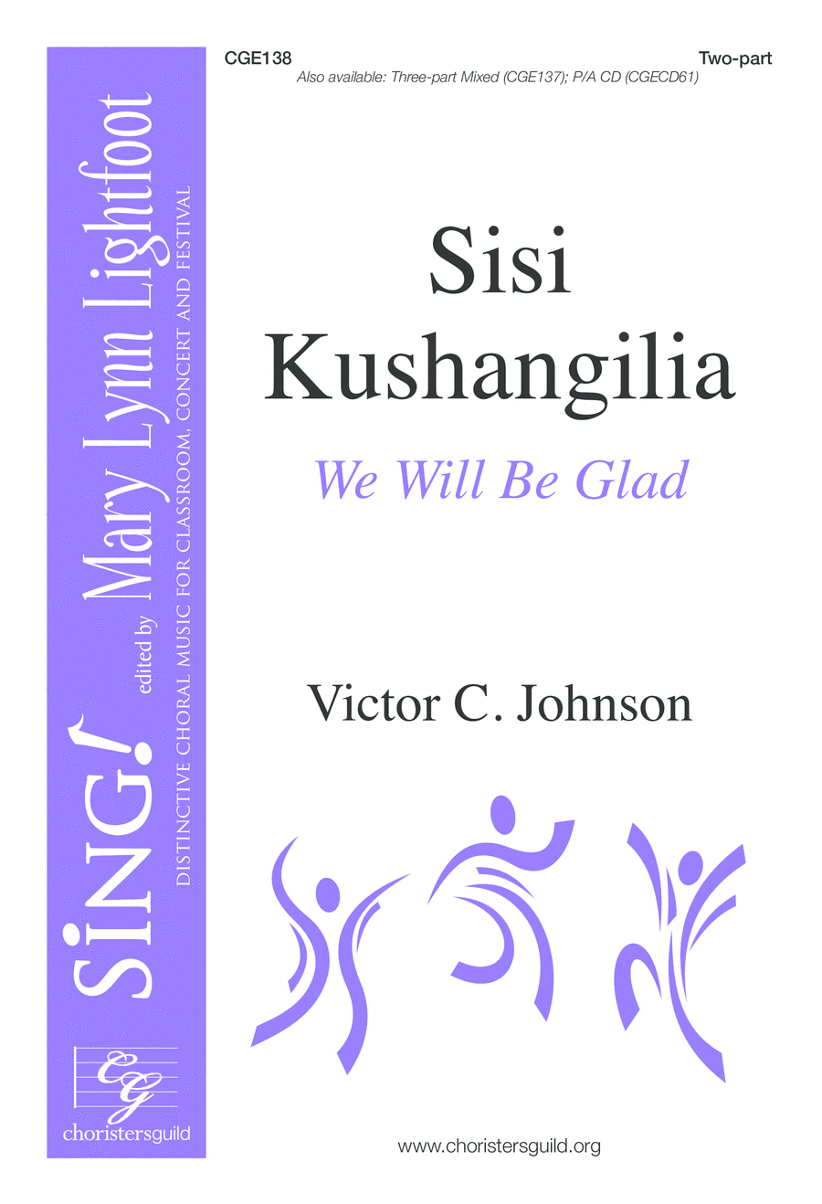 Sisi Kushangilia (We Will Be Glad) Two-part a cappella and Percussio Choir scores gallery preview page 1